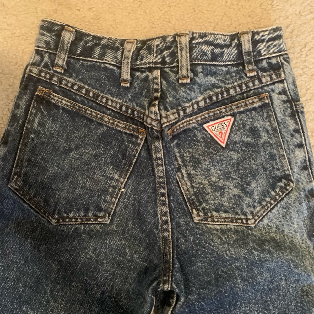 Vintage Guess 26 jeans high waist George Marciano straight leg retro Calvin
